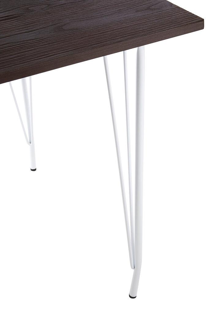 District Tisch Ulmenholz Metall 3