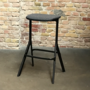 Axyl Bar stool Fabric Plastic Black 0
