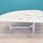 Vintage coffee table stone white 1970s 1