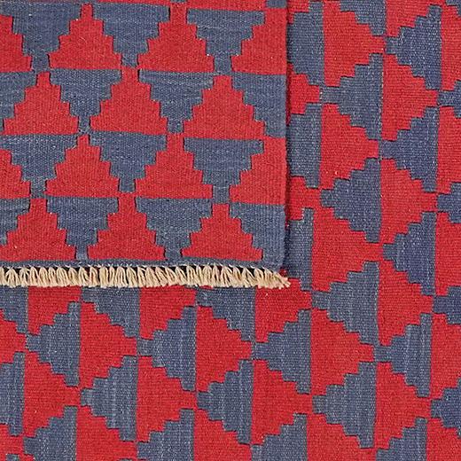 Kilim Gashgai Teppich Rot Blau 4