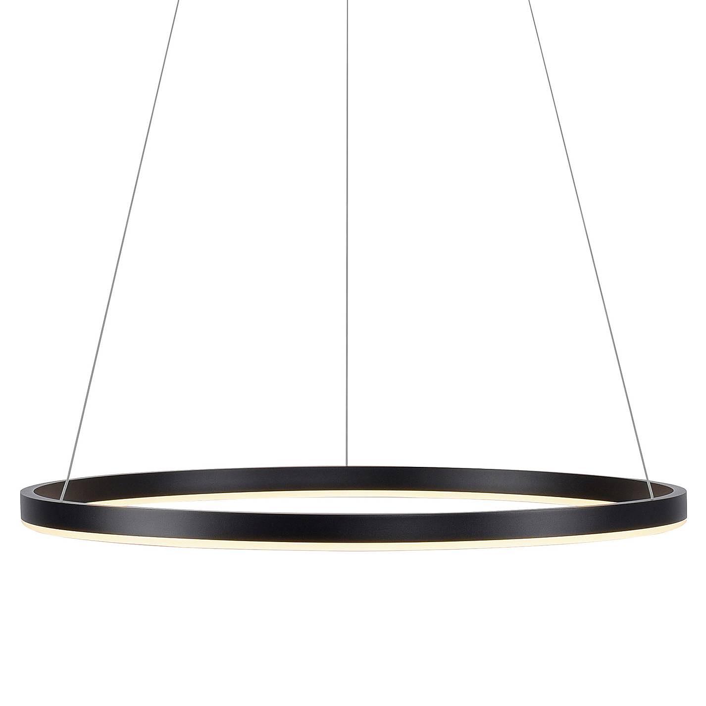 1-Flame LED pendant lamp Ritus Type B Aluminium Black 1