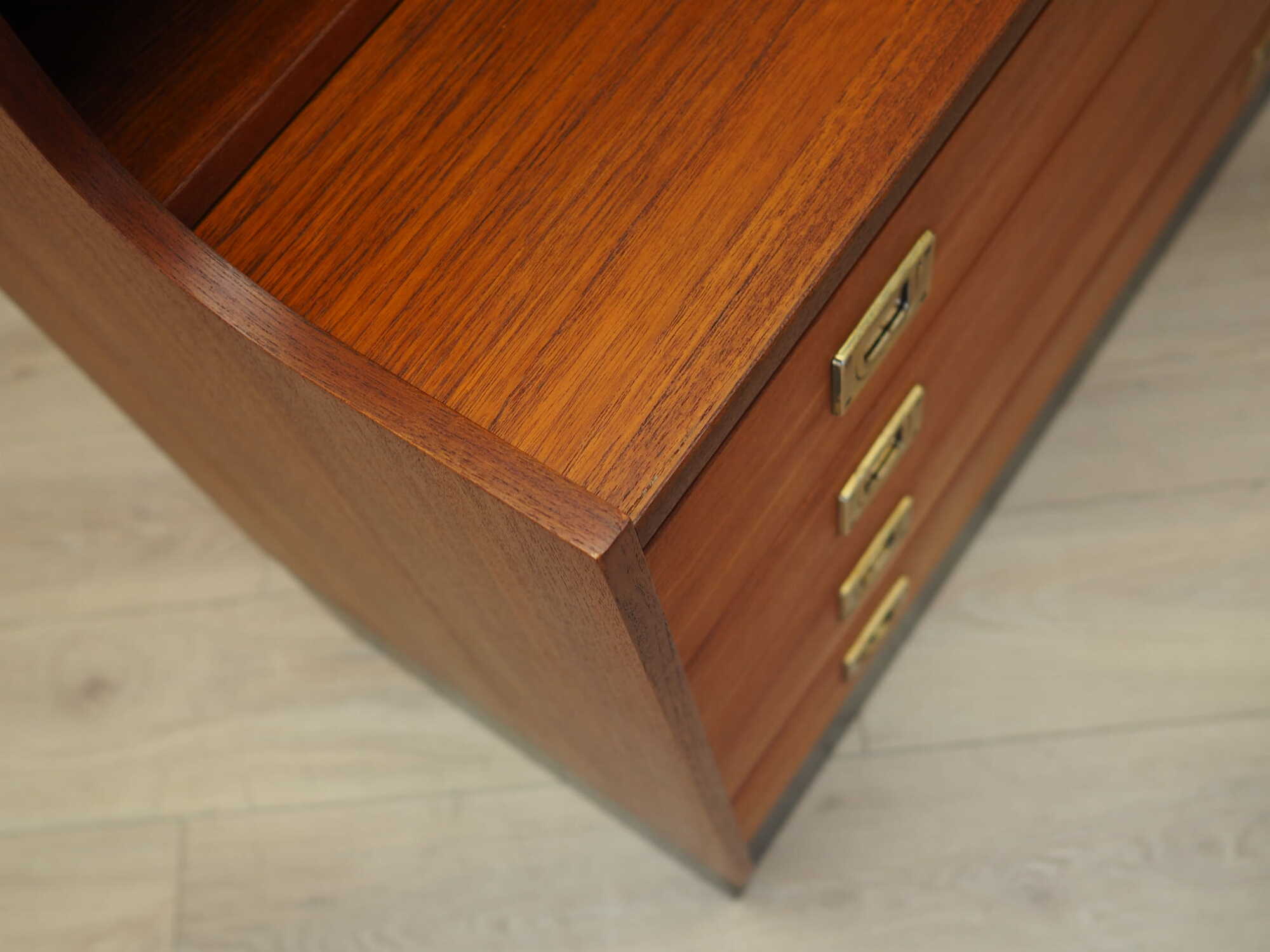 Vintage Secretary Teak Brown 1970s 7