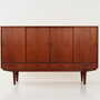 Vintage Sideboard Teak Wood Brown 1970s 1