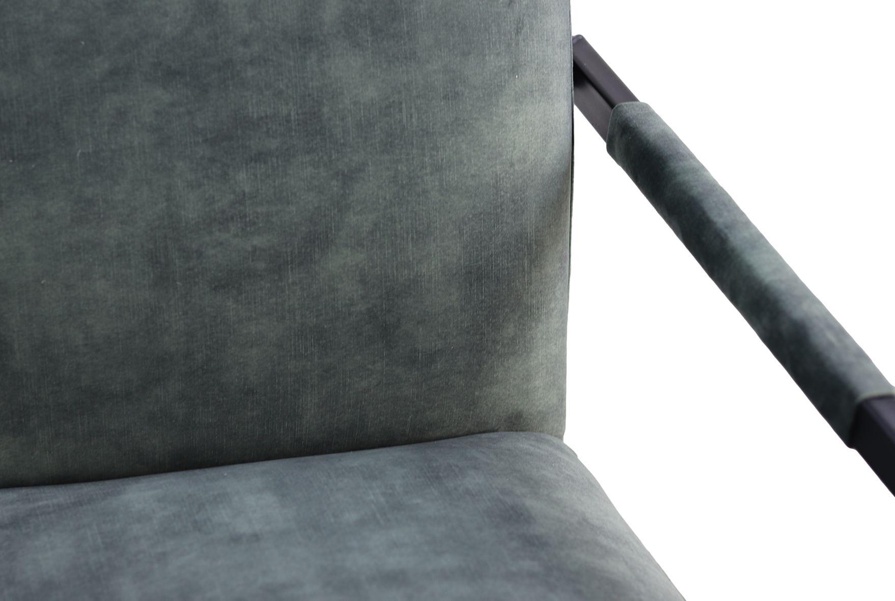 2x Boston Esszimmerstuhl Textil Metall 4