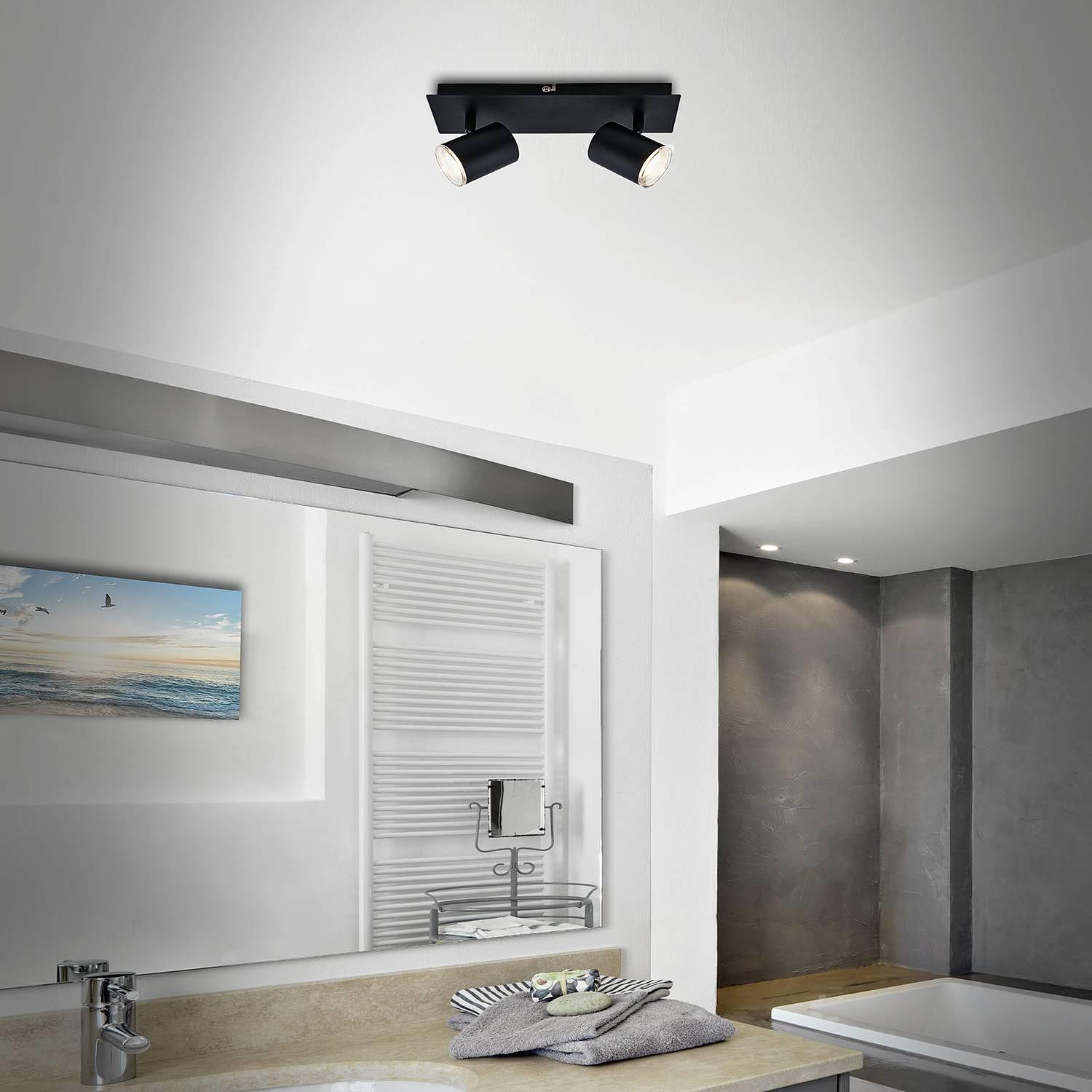 Deckenleuchte Banyo I Schwarz 4