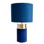 Bordo Tischleuchte Eisen Textil Fleece Blau 3