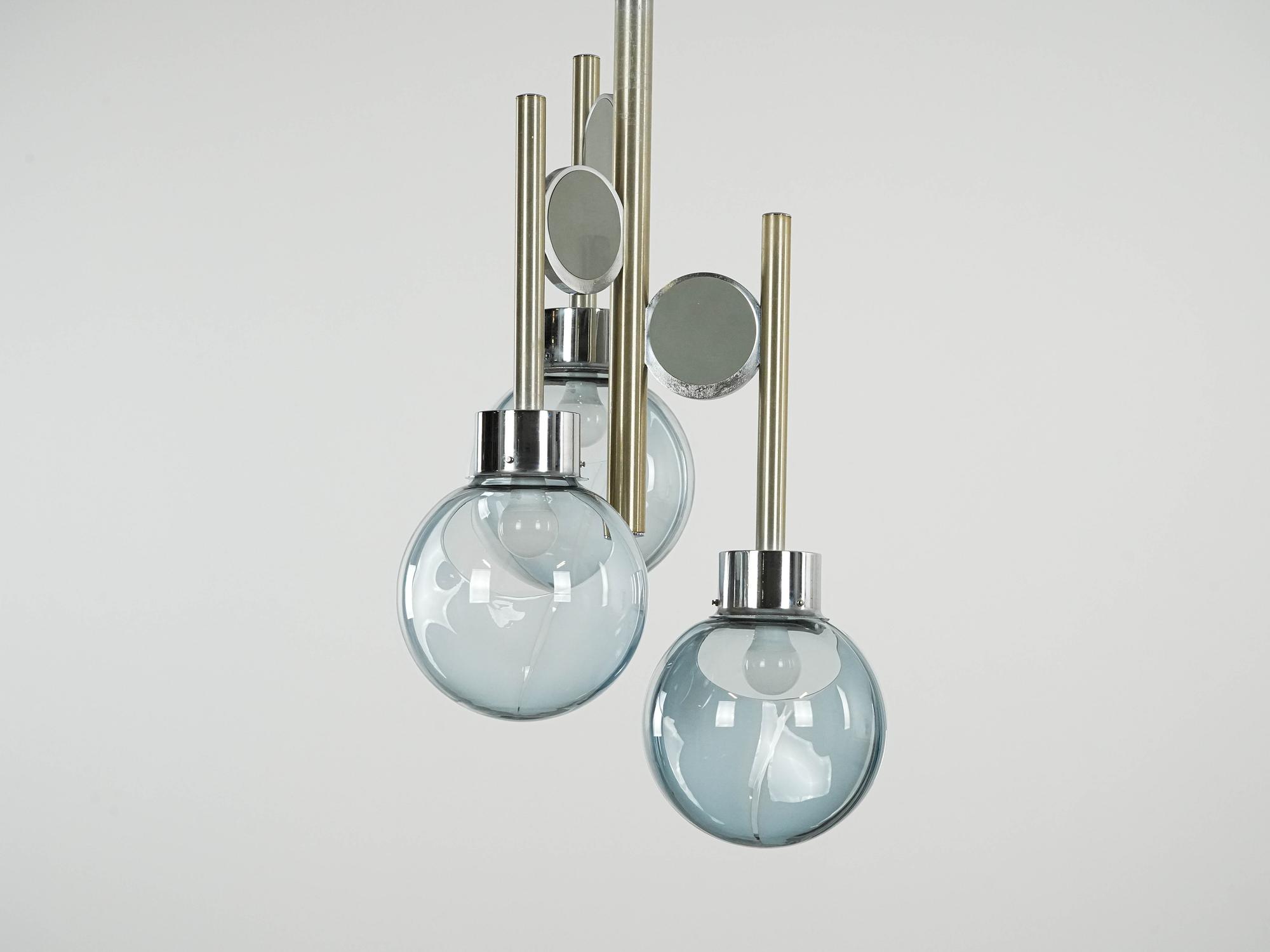 Space Age Chandelier Murano Glass 1970s 3