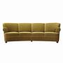 4-Sitzer Sofa Velours Grün 1960er Jahre 0