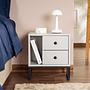 Glimmer Nightstand Grey with black legs 2