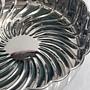 Vintage Silver-plated Bowl Metal Spiral 1980s 2