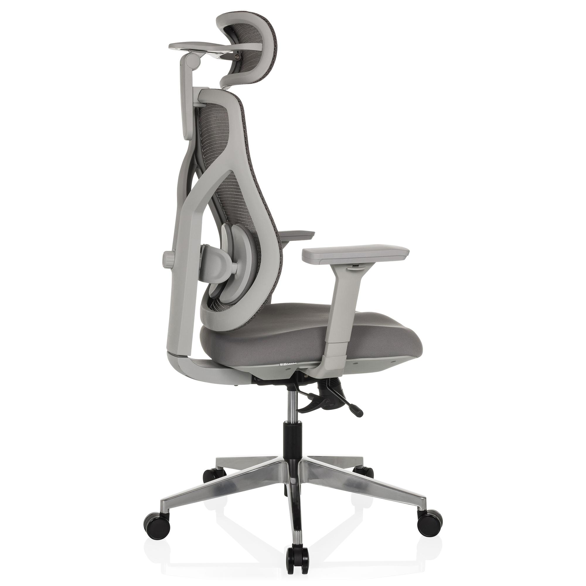 CASSILIS W Bürostuhl Netzstoff Grau 7