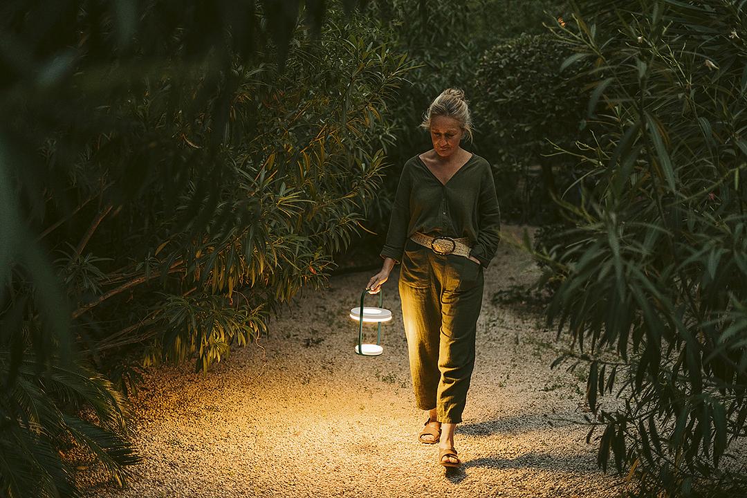 Ulli battery lamp Aluminium Green 4