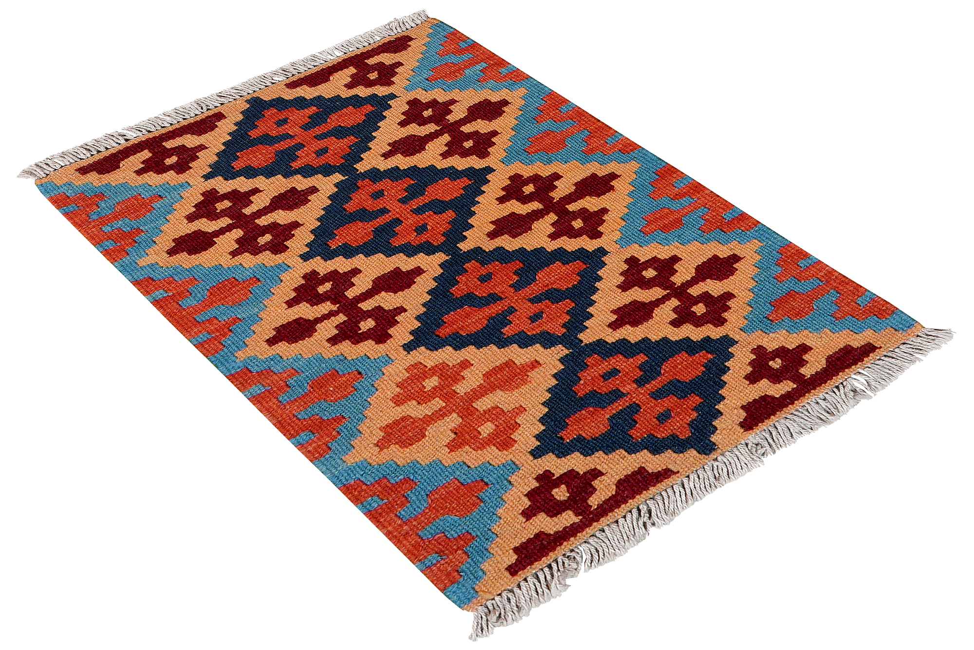 Kilim Gashgai Teppich Wolle Mehrfarbig 2