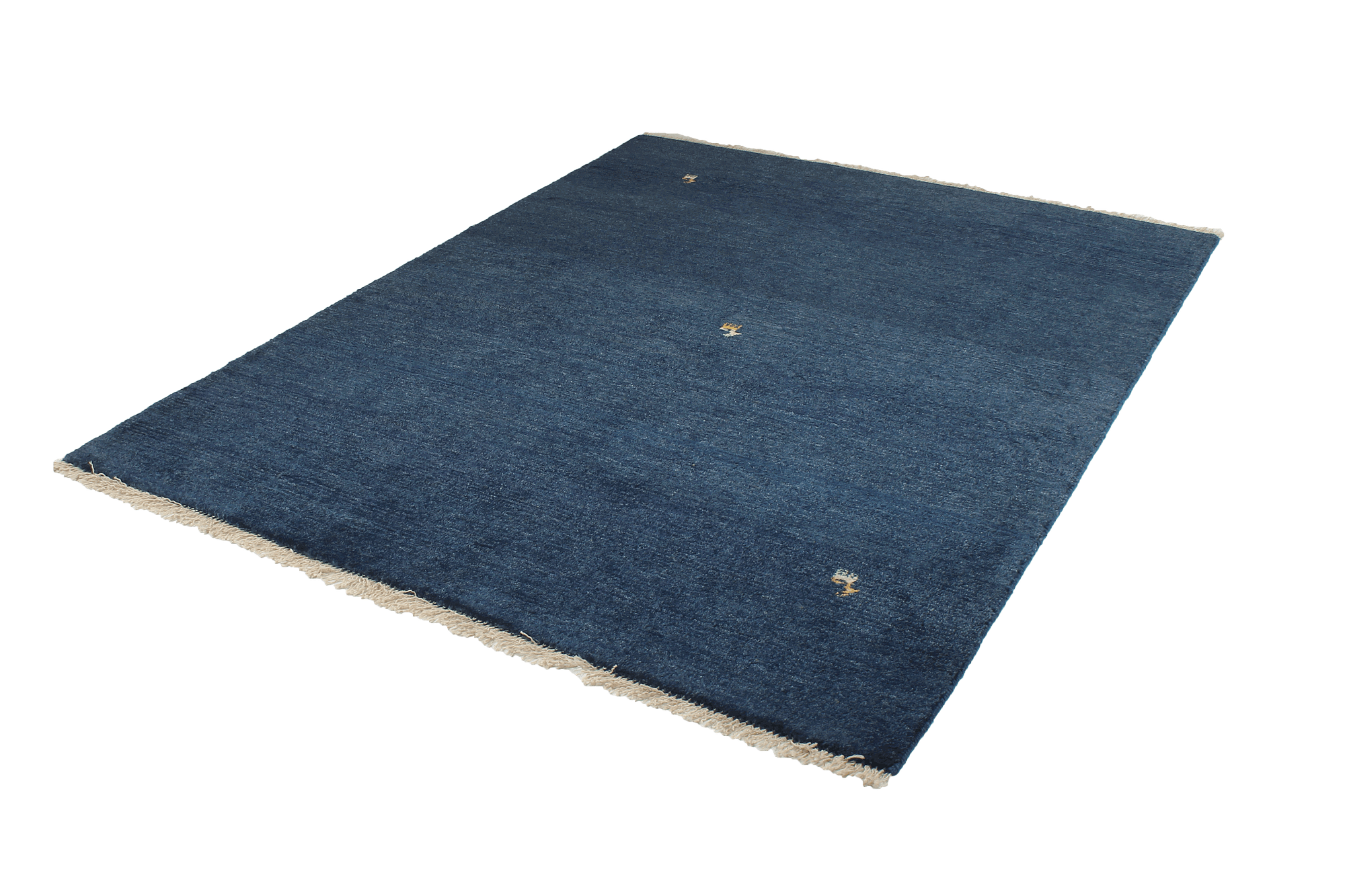 Gabbeh Teppich Wolle Blau 2