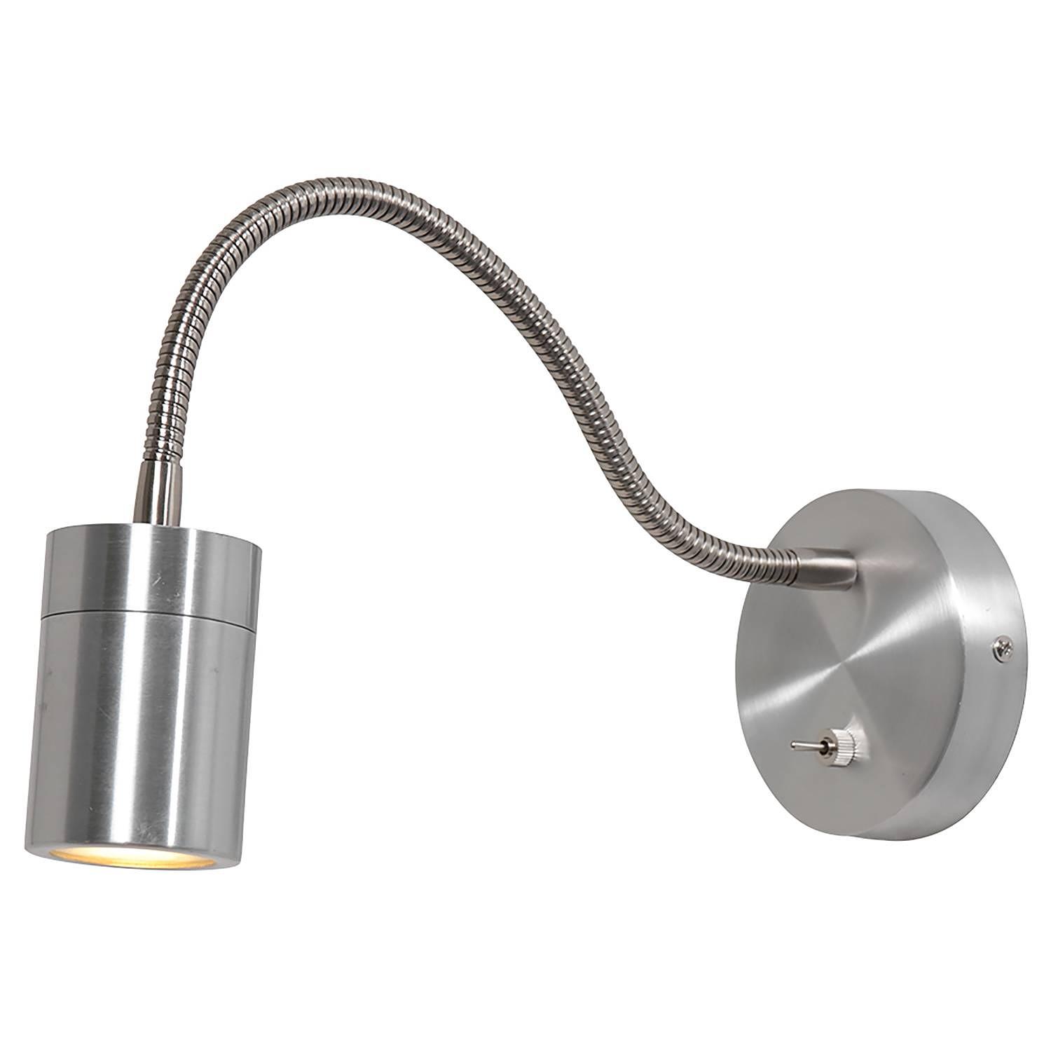 LED-Wandleuchte Upround Aluminium 1-flammig Silber 1