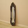 Mirror in Brown Wooden Frame 1960s 1