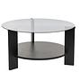 Clara Coffee table Woodblack Smoke Ø75cm 0