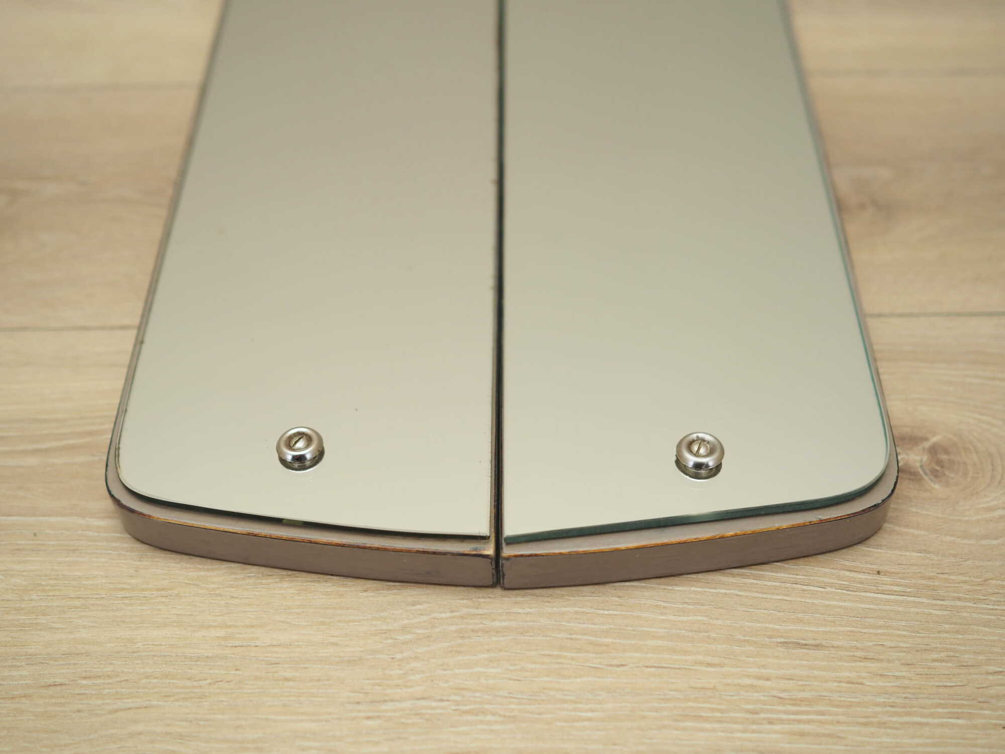 2x Mirror Wood Grey 1960s 5