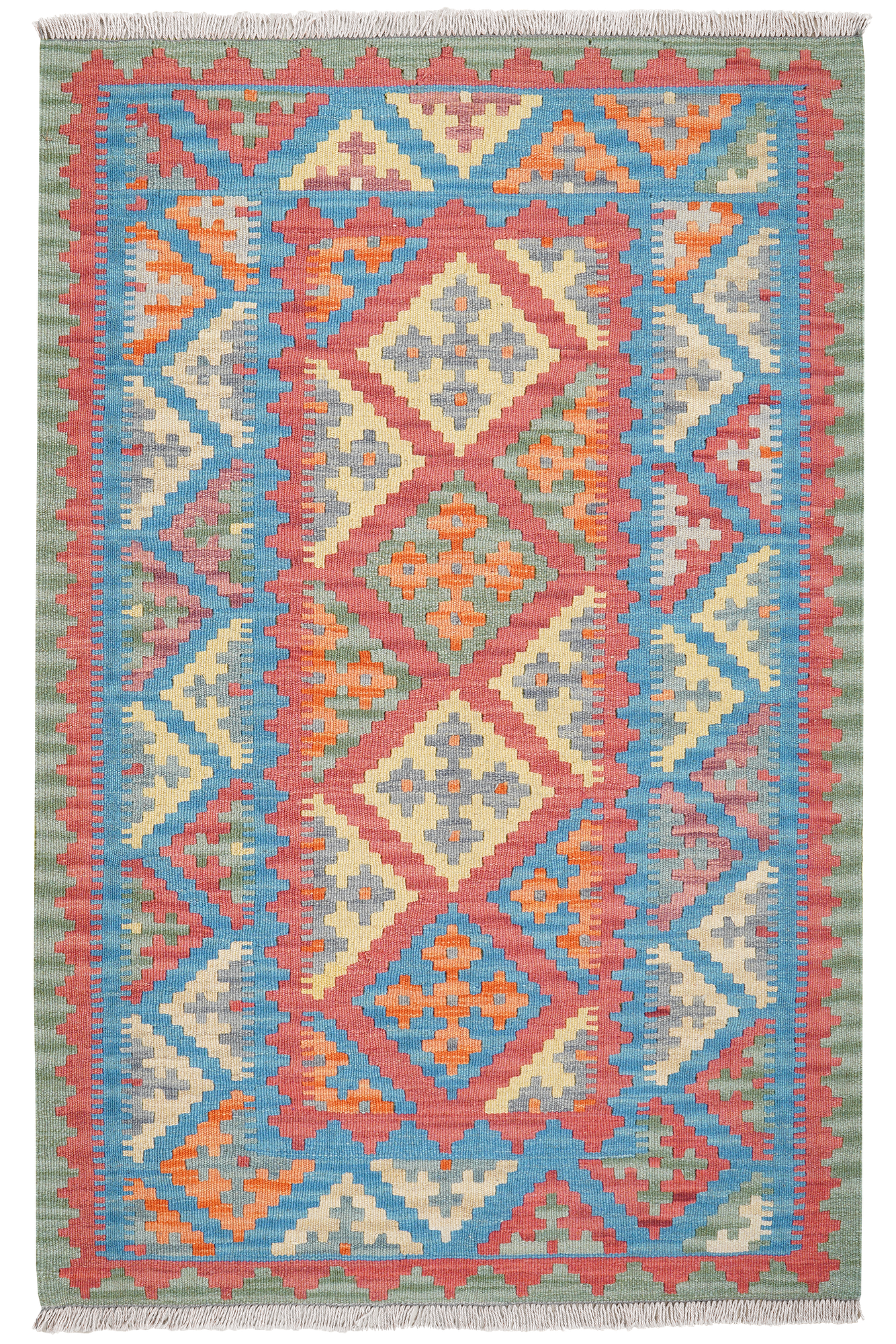 Kelim Gashgai Carpet Wool Red 0