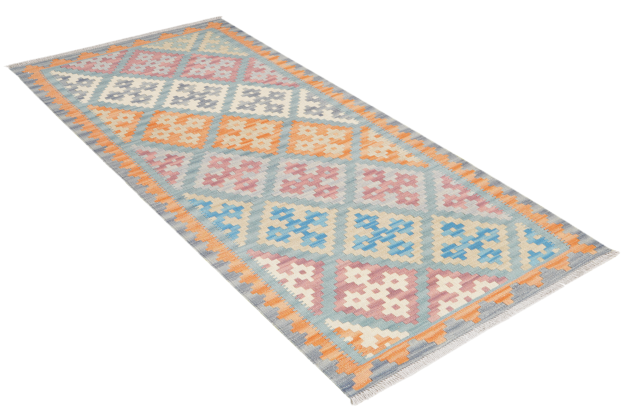 Kilim Gashgai Tappeto Lana Blu 2