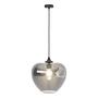ARA 1-light pendant lamp smoked glass iron grey 2