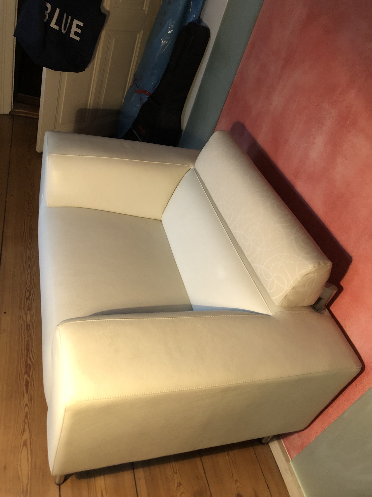 Loveseat Howlo Leder Beige 1