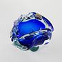Bohemian bowl Blue Transparent 1970s 3