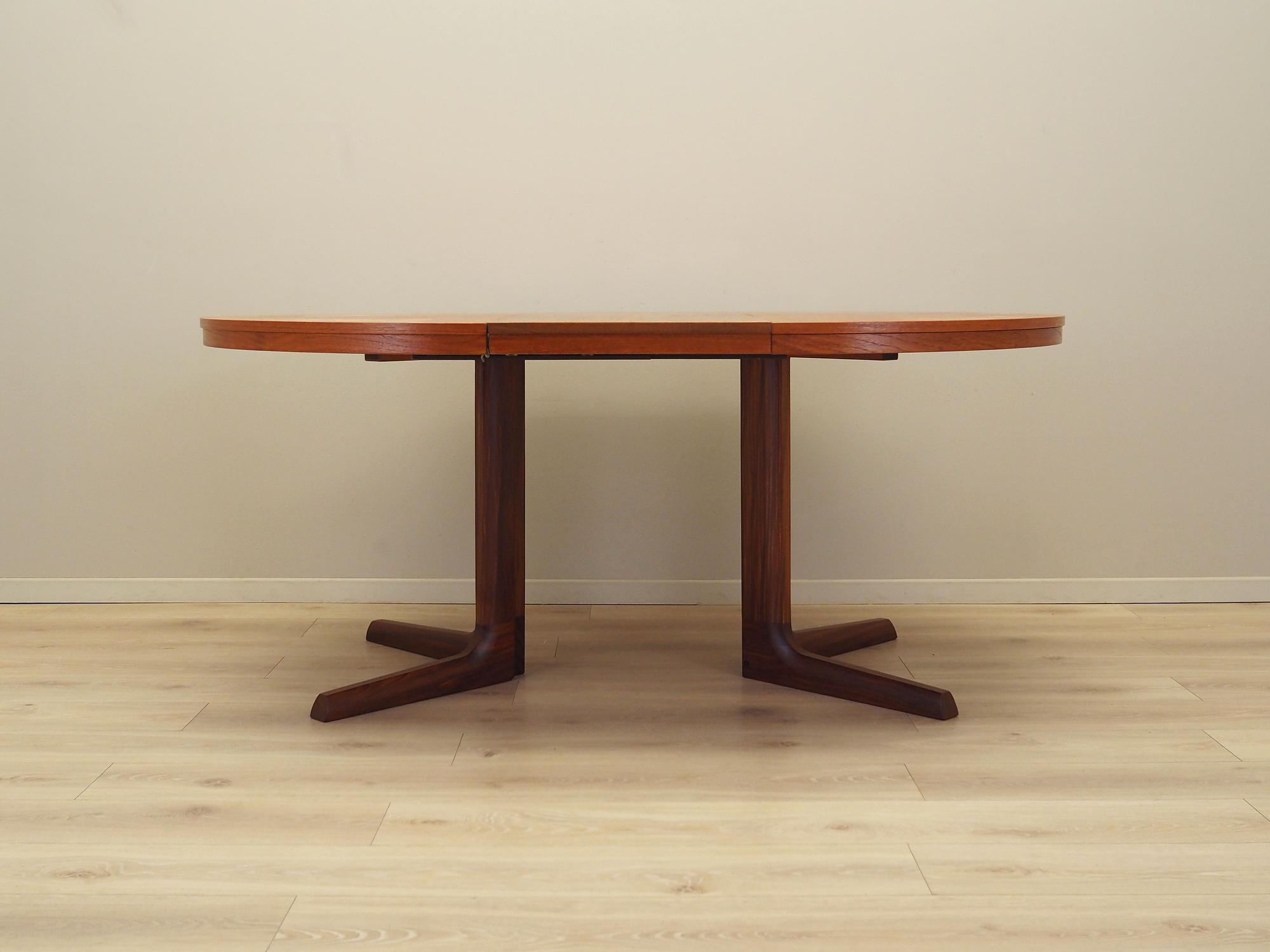 Esstisch Teakholz 1970er Jahre 120cm 9