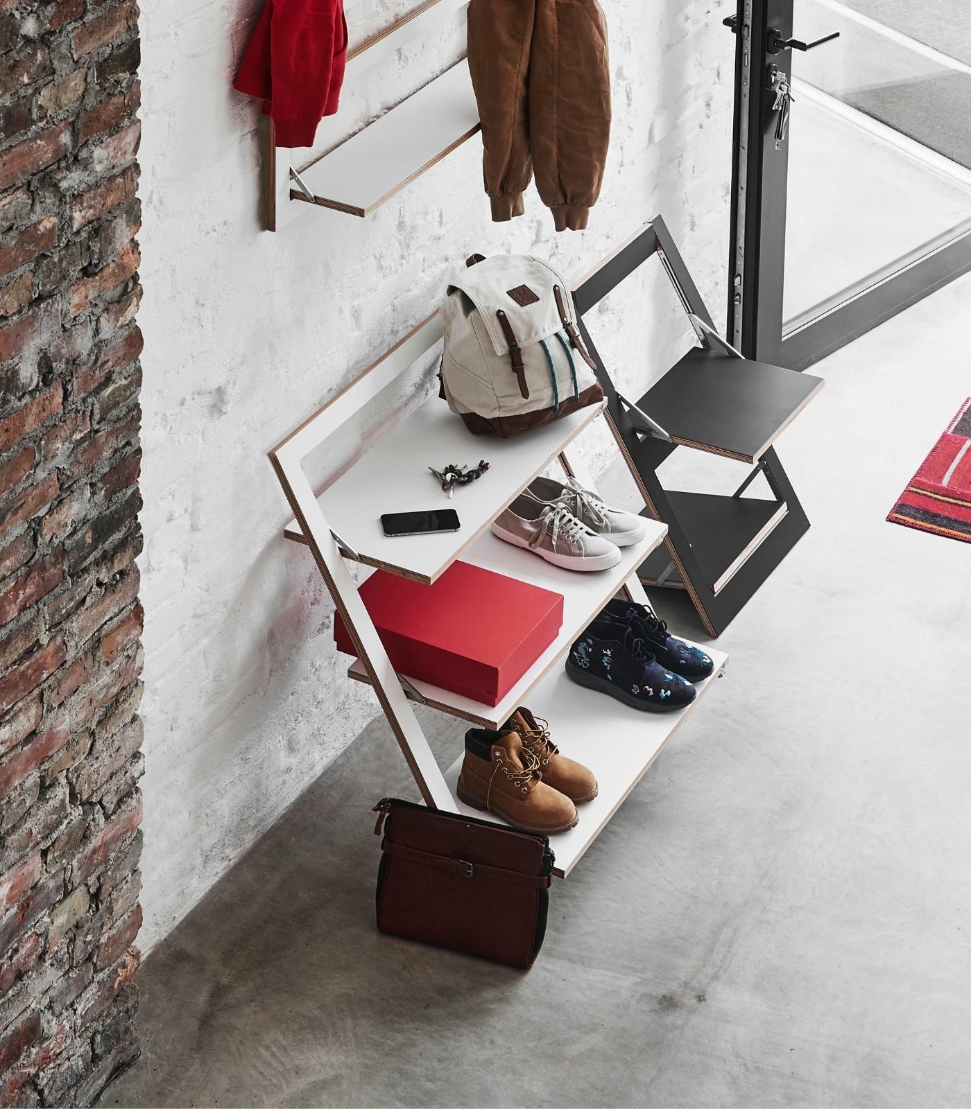 Fläpps Lean Shelf Wood White 80 x 100 cm 0