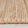 Levi Teppich Jute Baumwolle Beige 80 x 150 cm 3