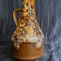 Vintage Vase Keramik Braun 3