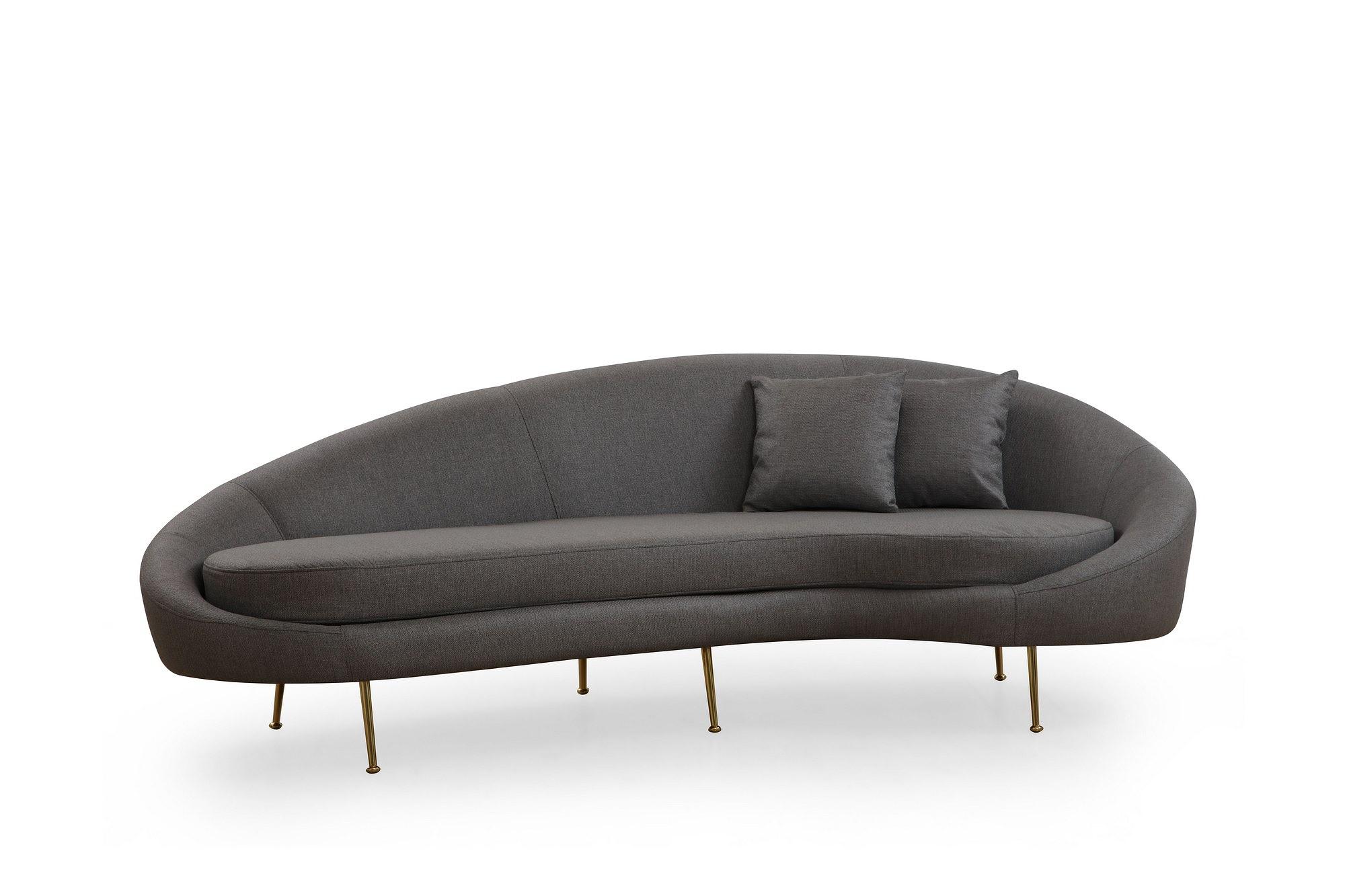 Eses 3-Sitzer Sofa Dunkelgrau 0