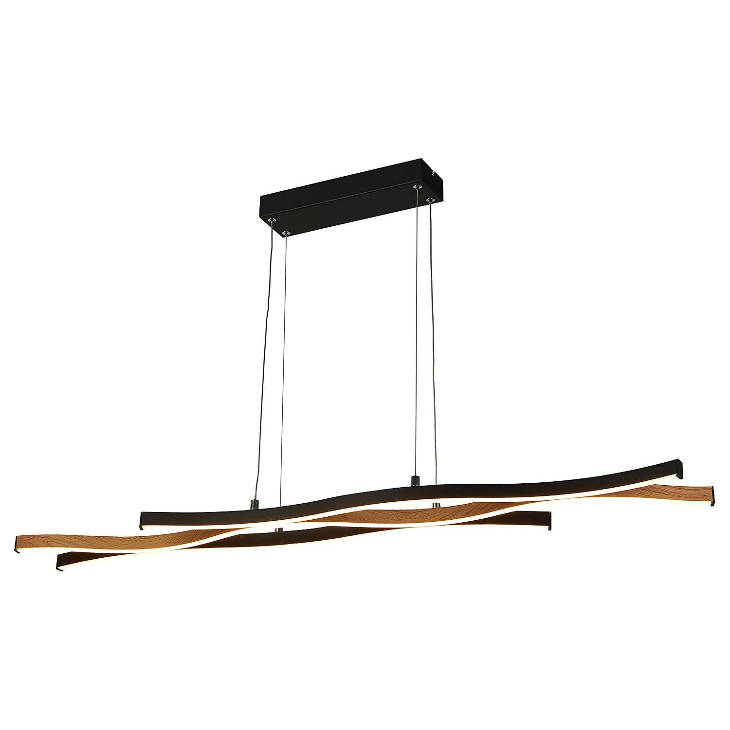 Pendelleuchte Swirl Stahl Schwarz 0