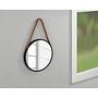 Borrone Wall mirror Iron Glass Black Silver Ø30cm 2