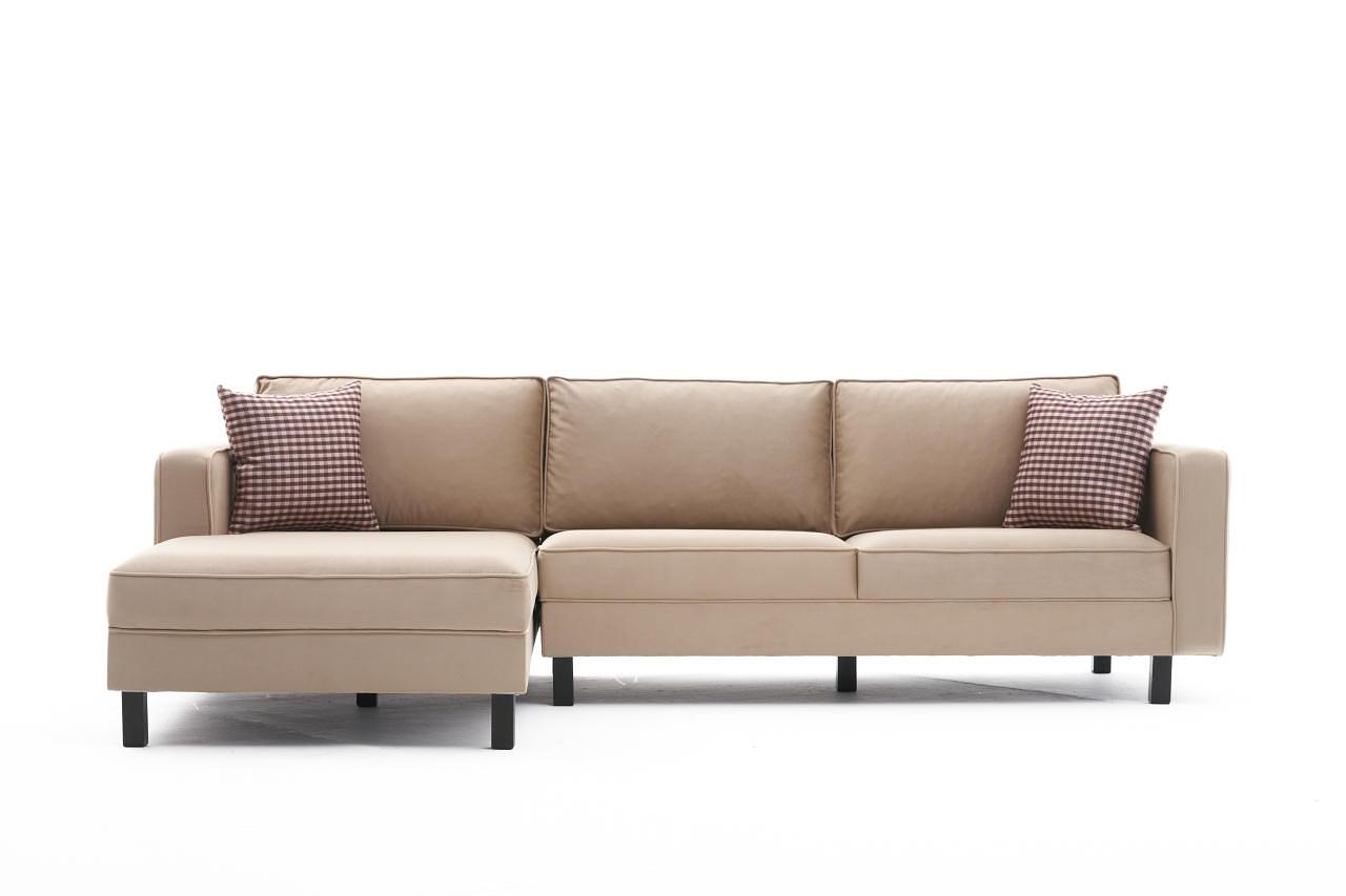 Kale Sofa Récmiere Links Samt Creme 5