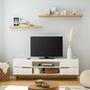 Wall shelf MDF veneered Brown 5