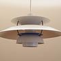 PH5 Pendelleuchte Metall Beige 1970er Jahre 3