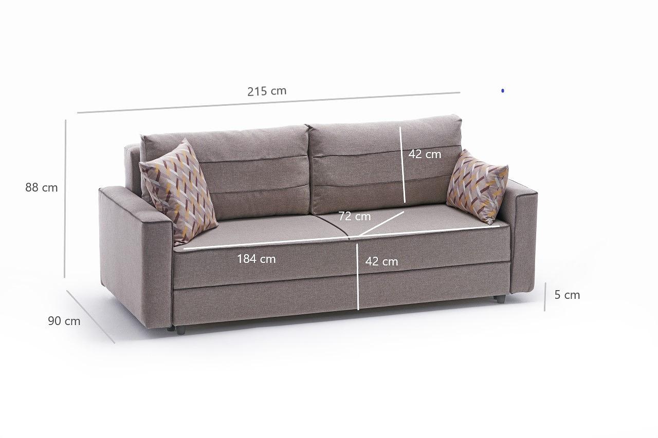 Ece Schlafsofa 2-Sitzer Creme 8