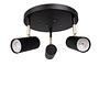 Hubble Ceiling Light 3-Arm Black 2