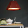 Jeanette Pendelleuchte Metall Glas Rot 2
