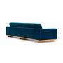 Aya Sofa 4-Sitzer Velour Lux Petrol 3