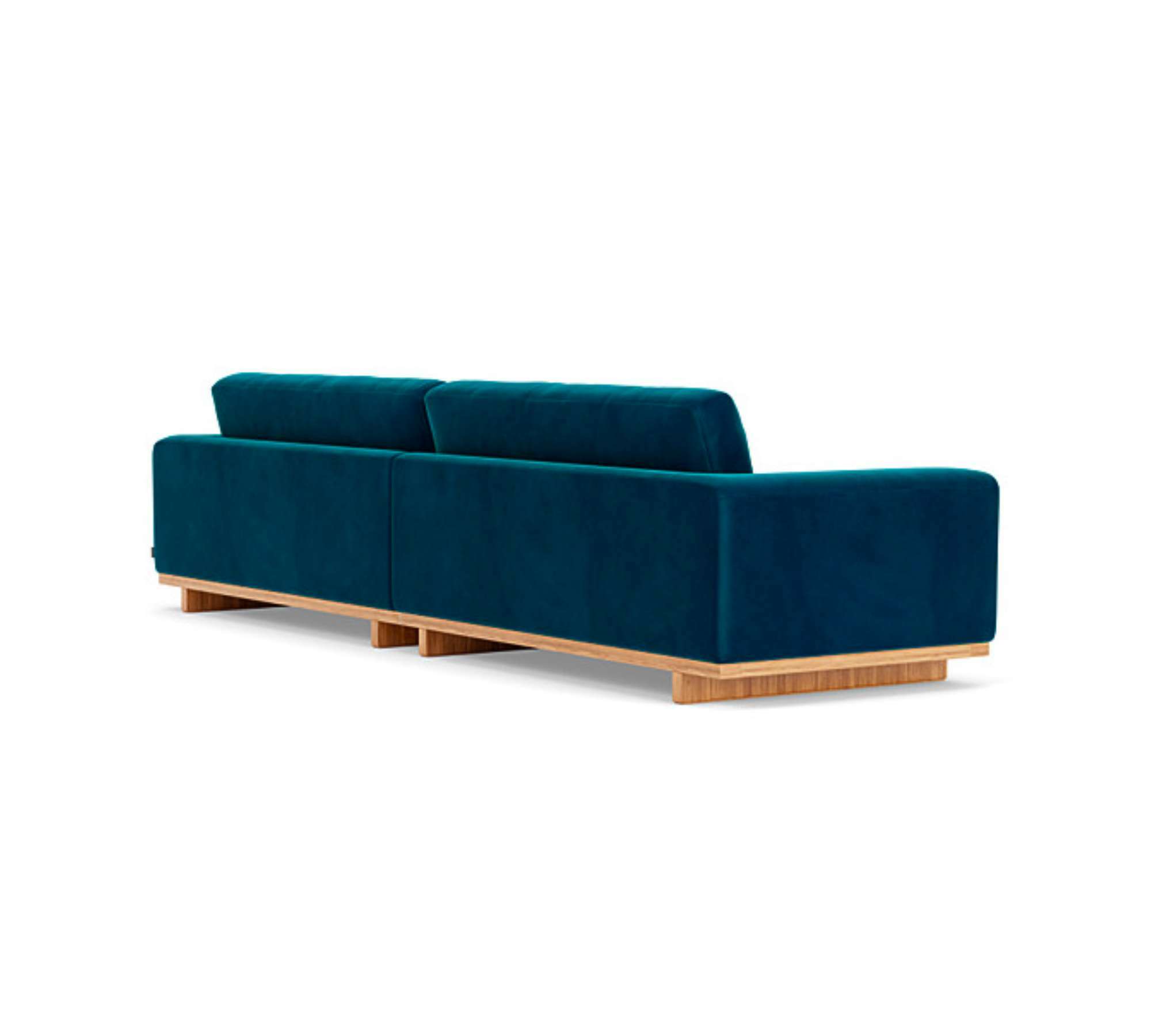 Aya Sofa 4-Sitzer Velour Lux Petrol 3