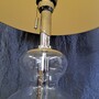 Vintage Tischlampe Glas Chrom Silber 2