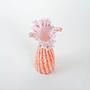 Glass vase orange 1960s 5