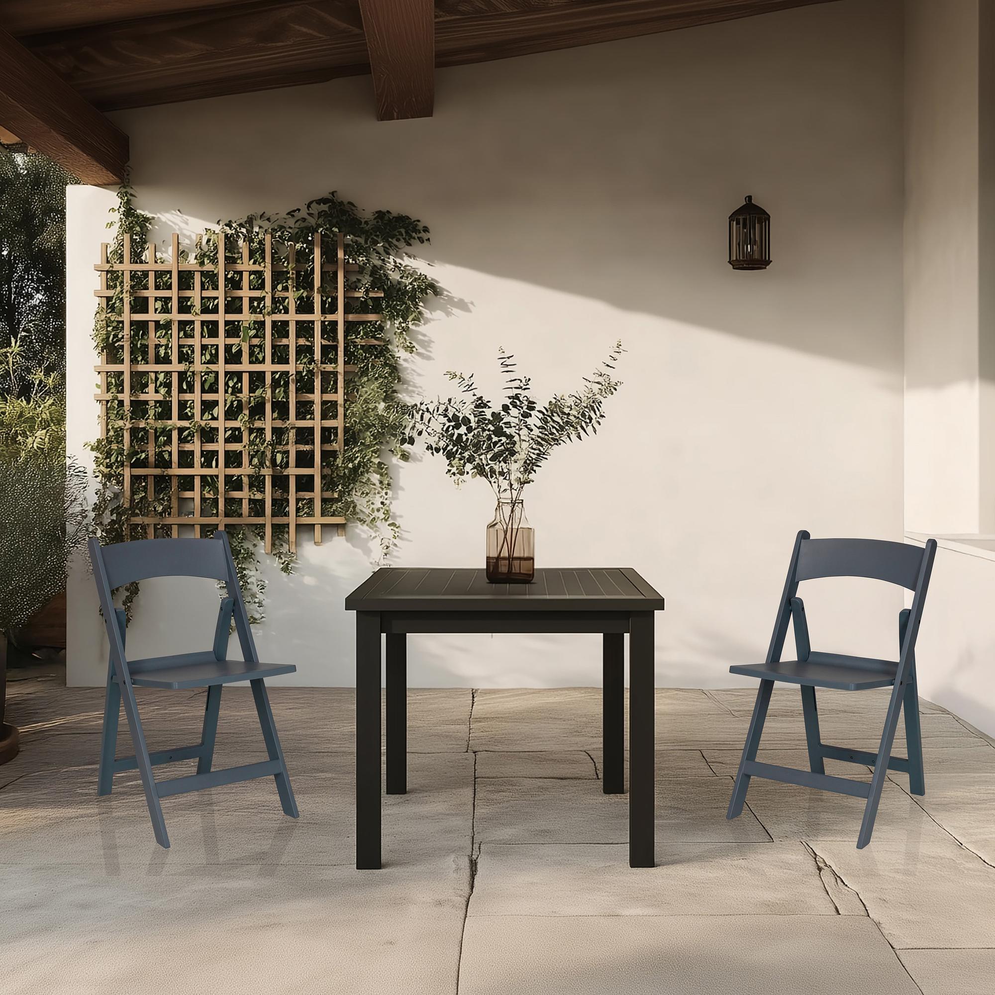 2x Travano Sedia da giardino Plastica Grigio 2