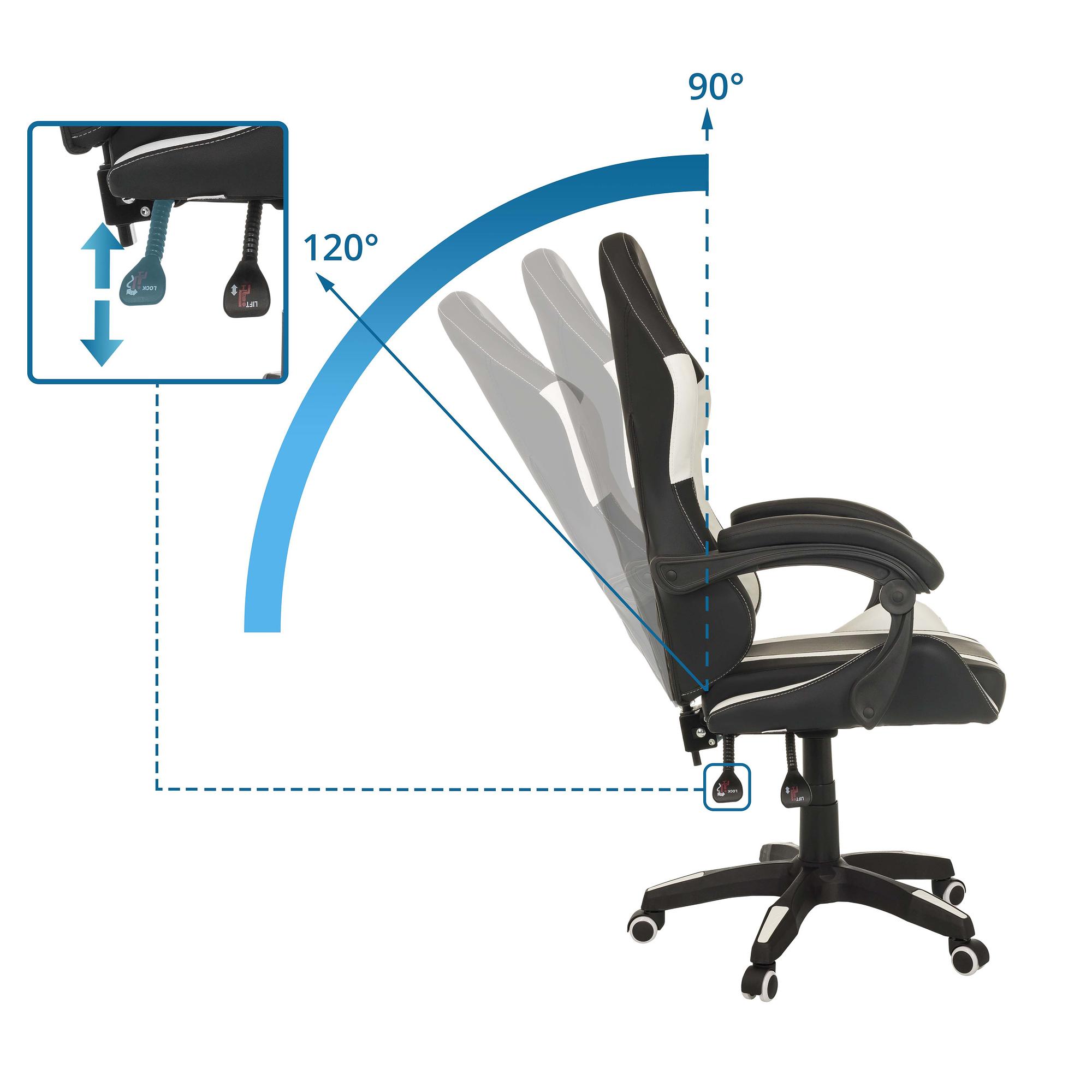 GAMEBREAKER W02 Bürostuhl Kunstleder Schwarz 2