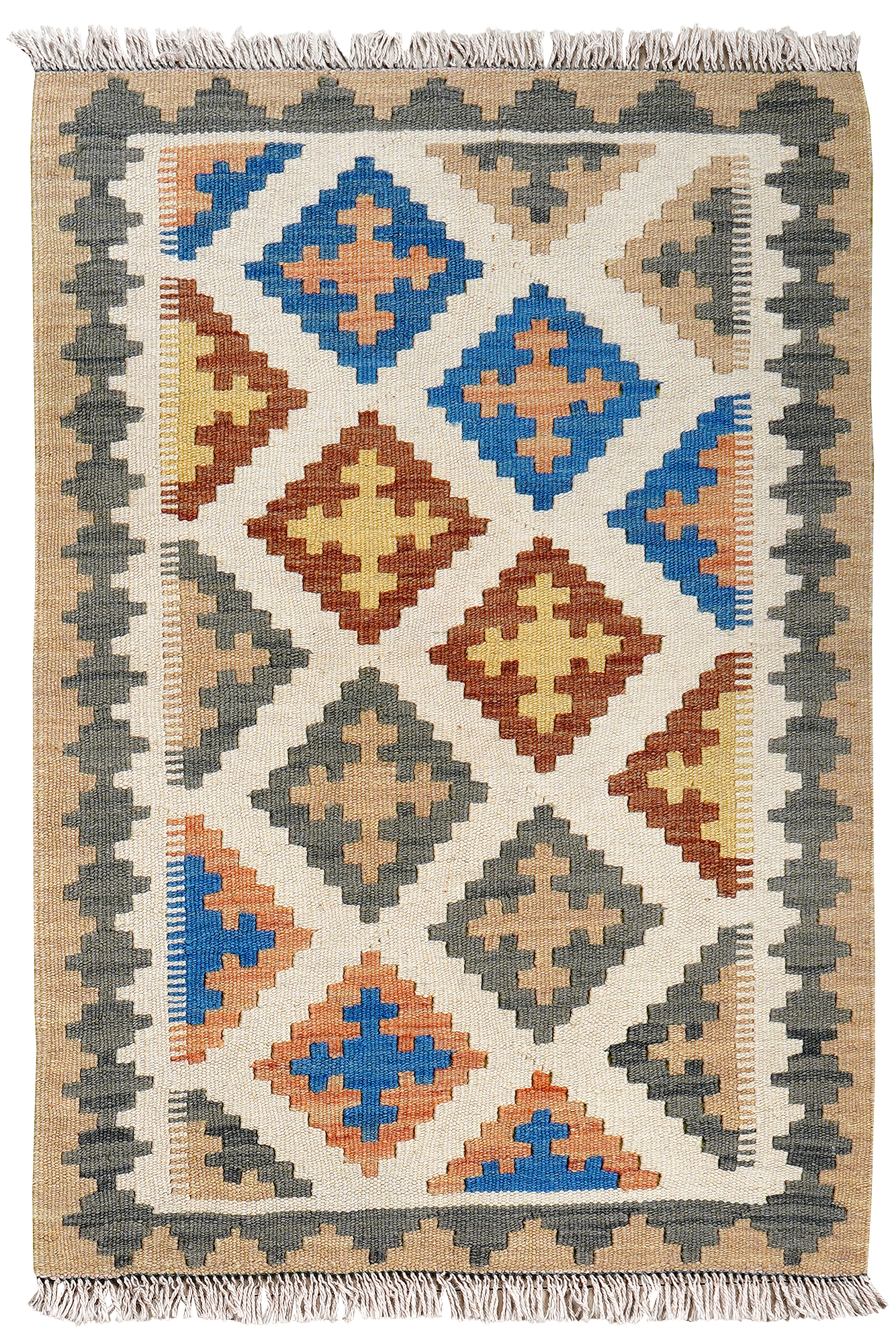 Kilim Gashgai Teppich Mehrfarbig 0