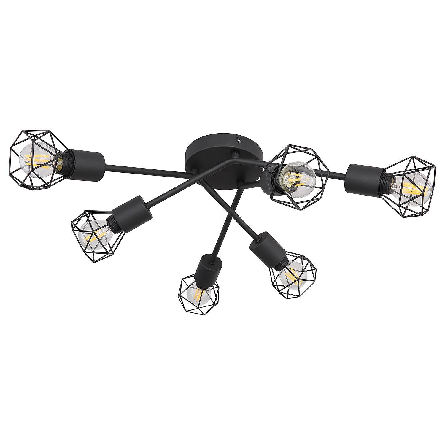 Ceiling lamp Xara IV Black 1
