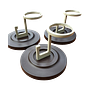 3x Hooks Metal 0