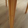 Vintage Tisch Buchenholz Braun 1970er Jahre 14